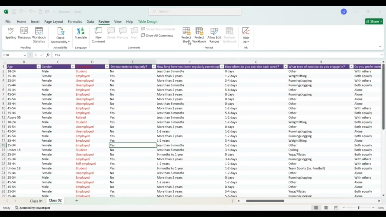 🔐 طريقة سحرية لحماية ملف Excel من التعديل أو النسخ بسهولة!Protect your sheet part 02