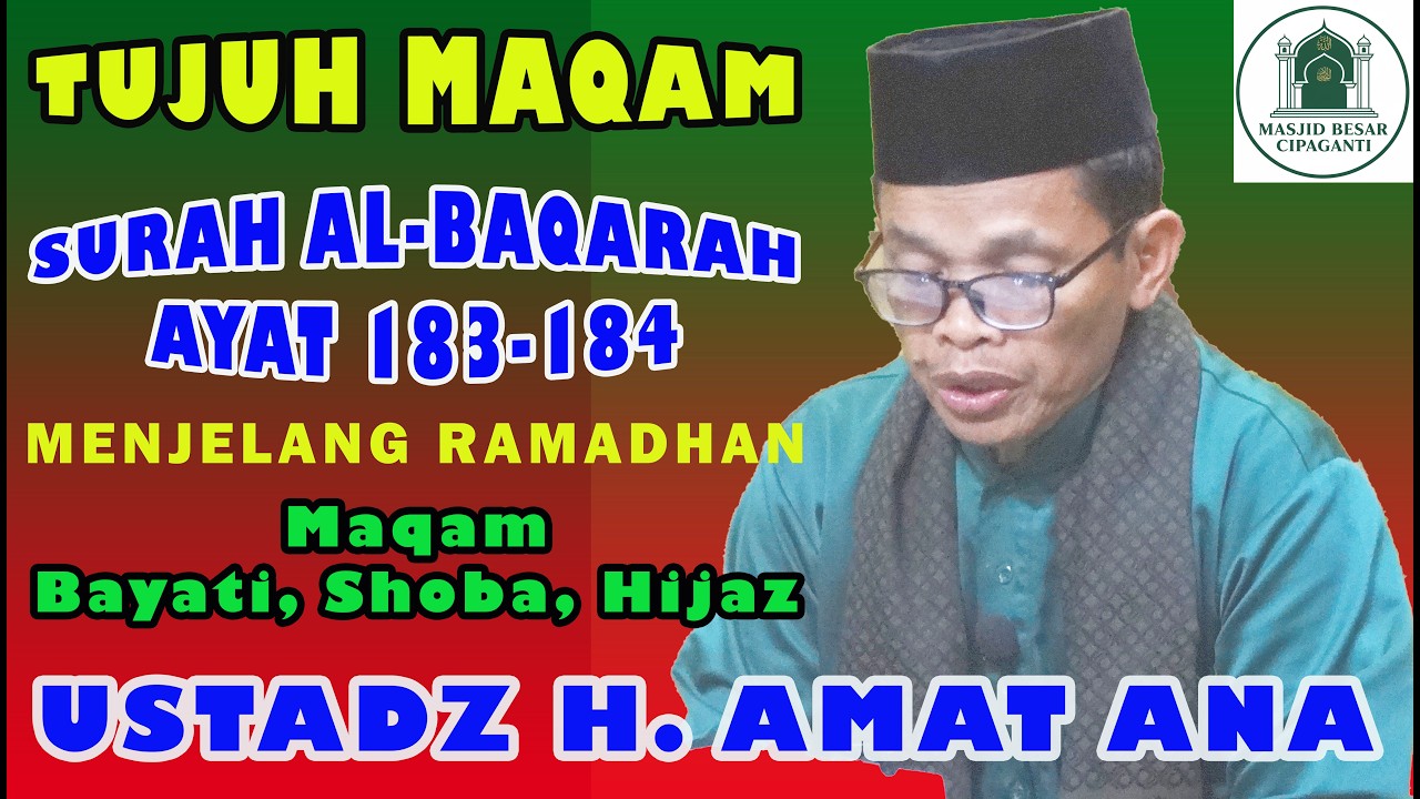 SURAH AL-BAQARAH AYAT 183-184 (MENJELANG RAMADHAN)