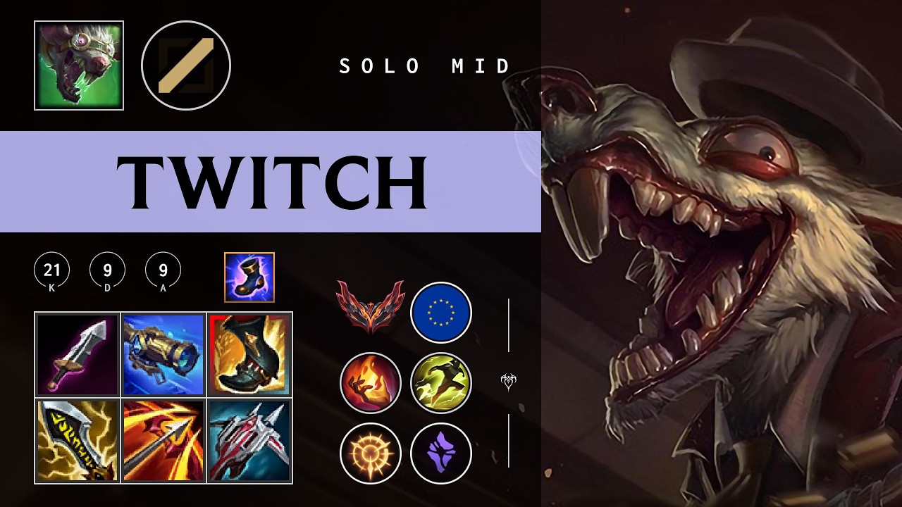 Twitch Mid vs Orianna - EUW Grandmaster Patch 26.05