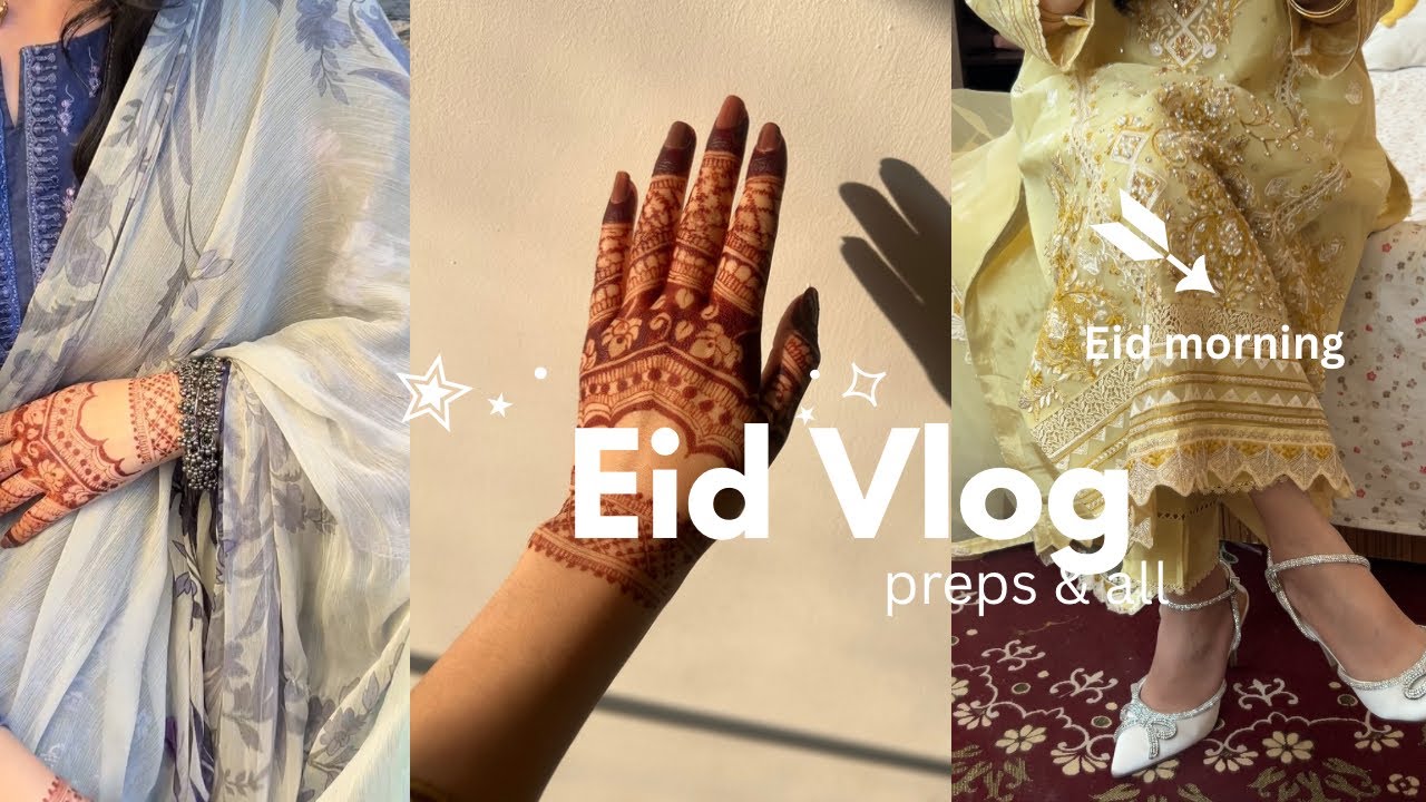 Eid-ul-Adha Vlog | Chand Raat to Eid Day | Getting Ready, Skincare & Cafe Moments ✨