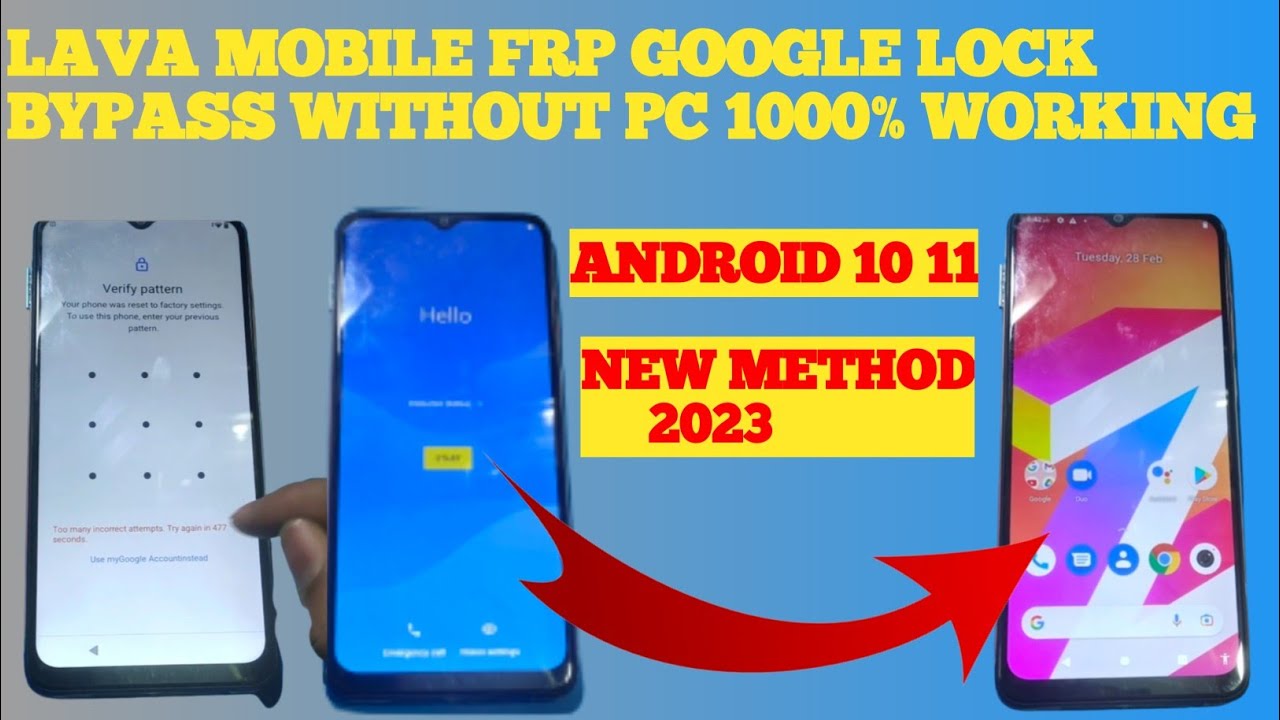 Обход FRP на Android 10 11 2023 | Все модели телефонов Lava (без ПК)