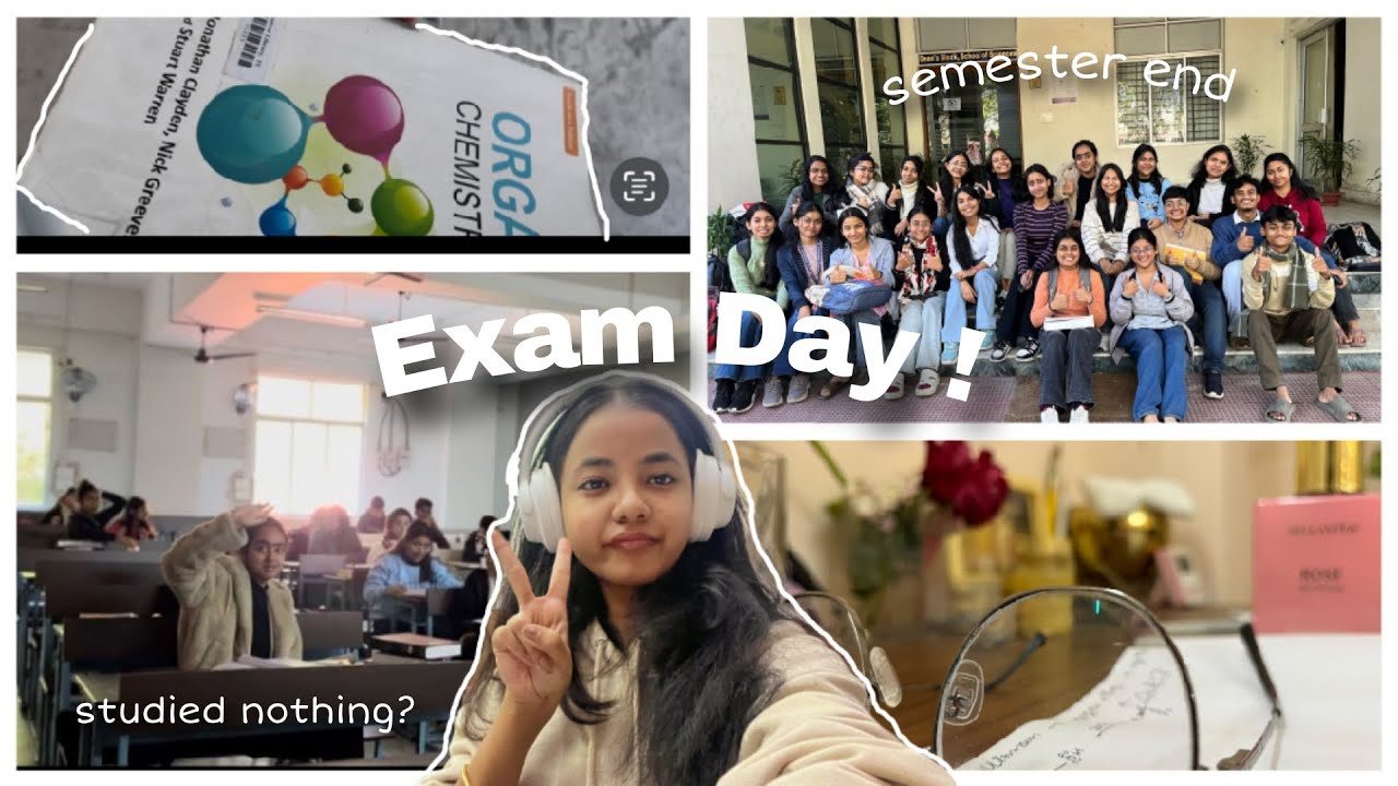 Exam Day Vlog 👩‍🎓| Woke Up at 3 am to Fall Asleep Again 😴😭 | Tezpur University