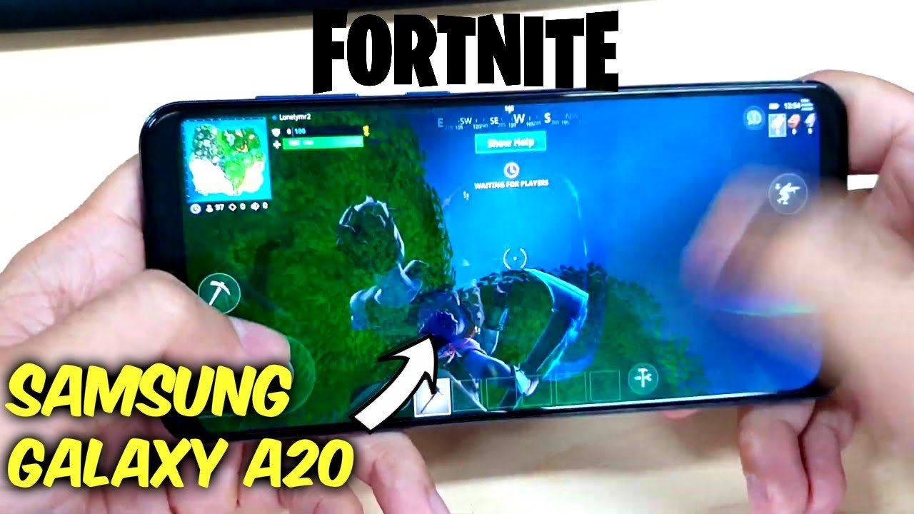 Samsung Galaxy A20 - Fortnite Mobile gameplay ( graphics test )