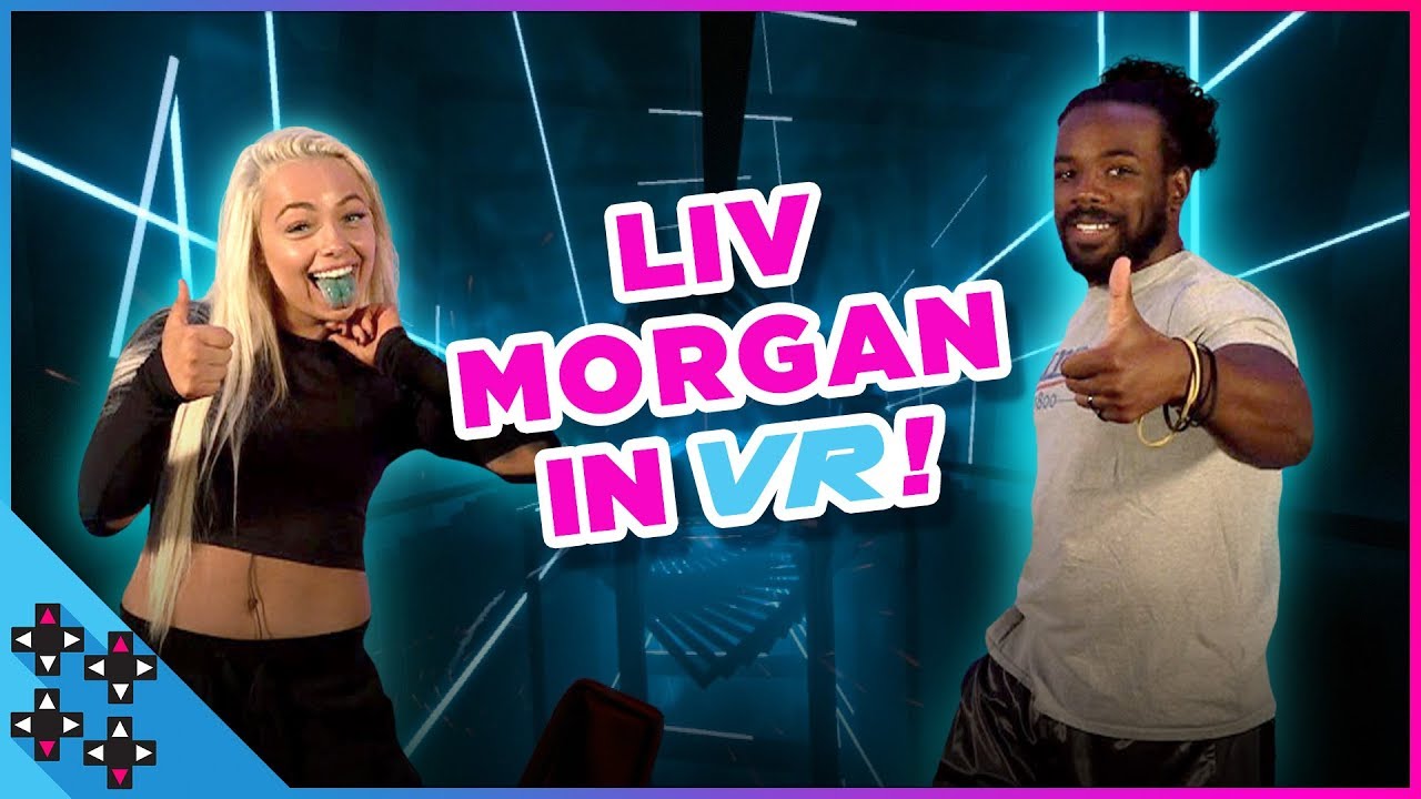 LIV MORGAN plays THE EXORCIST: LEGION and BEAT SABER VR! - UpUpDownDown Plays