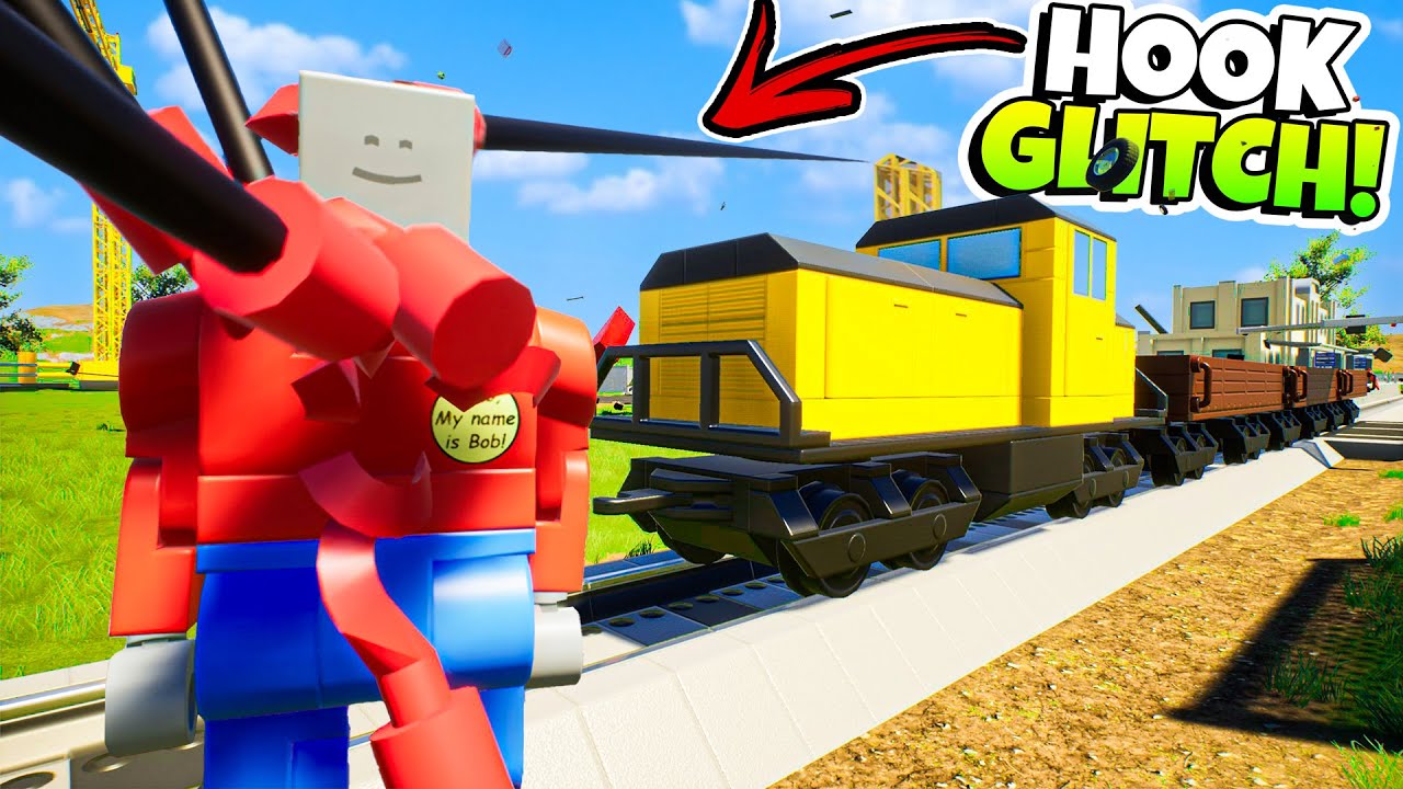 We Used Cranes and Hooks to GLITCH The Train in Brick Rigs!