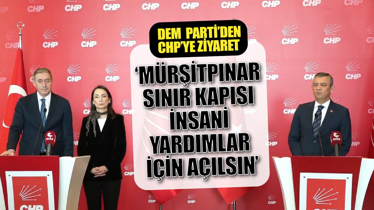 Liderlerden ortak açıklama: Mürşitpınar Sınır Kapısı insani yardımlar için açılsın