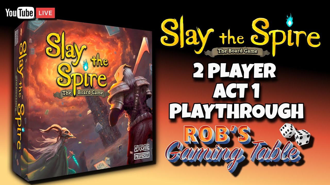 Slay the Spire: The Board Game Act 1 Playthrough (2 Players)