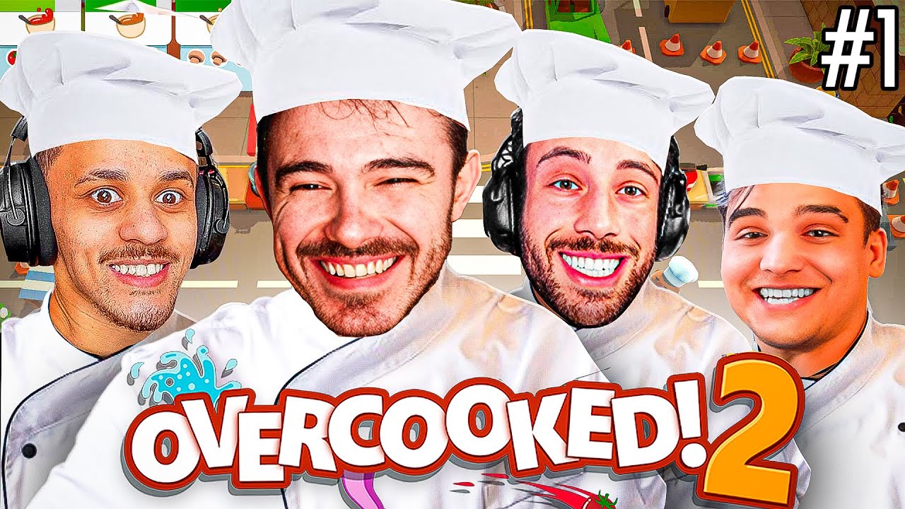 f0rsaken jogando Overcooked! 2 com o @TcK10, @XAROLA e @furqvlr - Parte #1