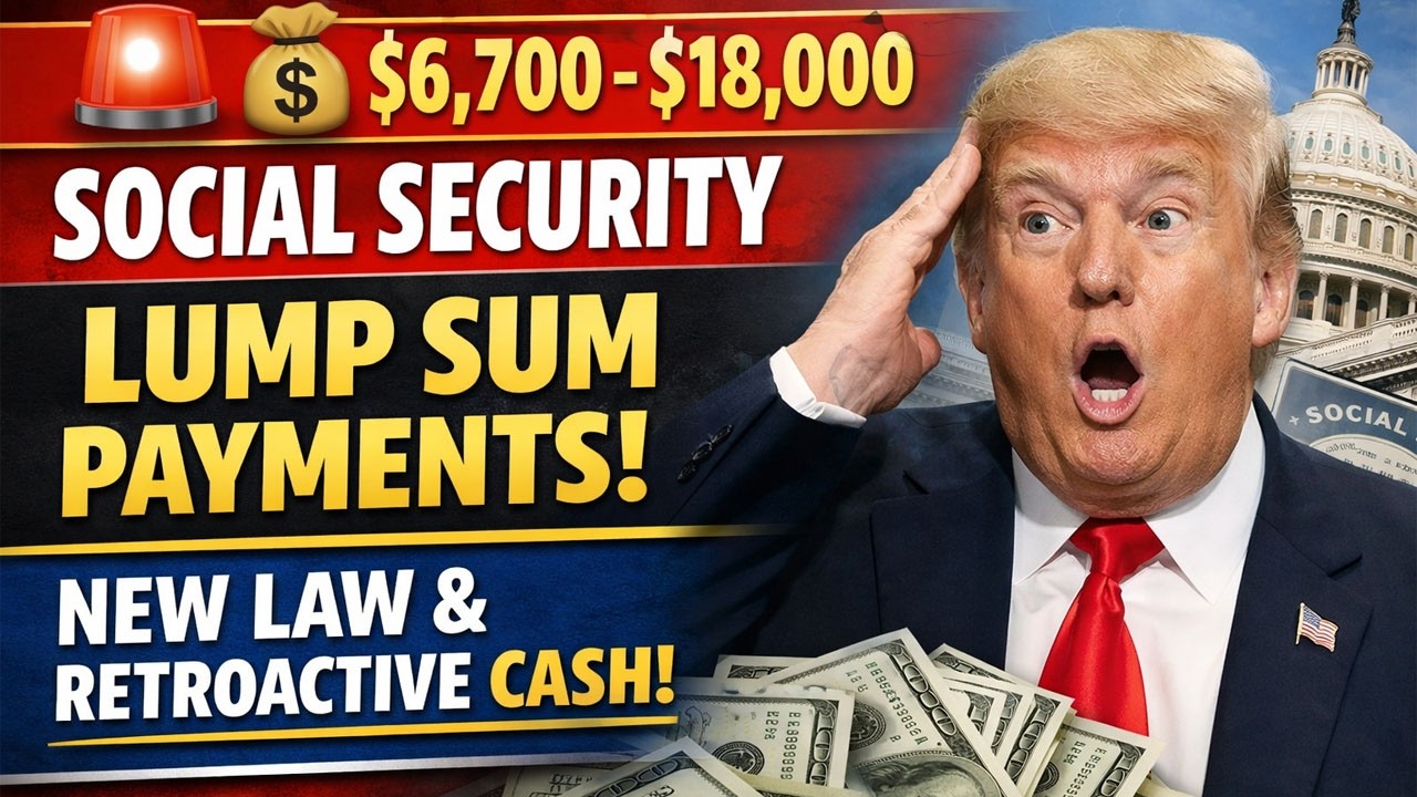 💰 $6,700&ndash;$18,000 Social Security Lump Sum Payments Explained | New Law & Hidden Retroactive Benefits