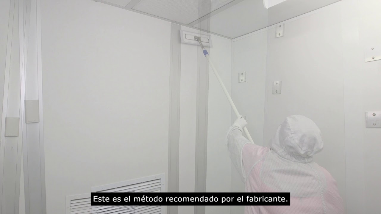 Limpiando Paredes Cuartos Limpios