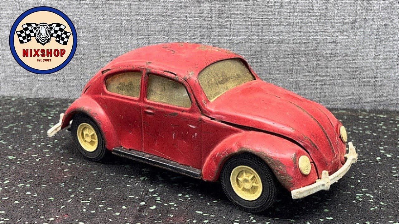 1965 Tonka Volkswagen Beetle Restoration + How to Install Custom Exterior Accessories