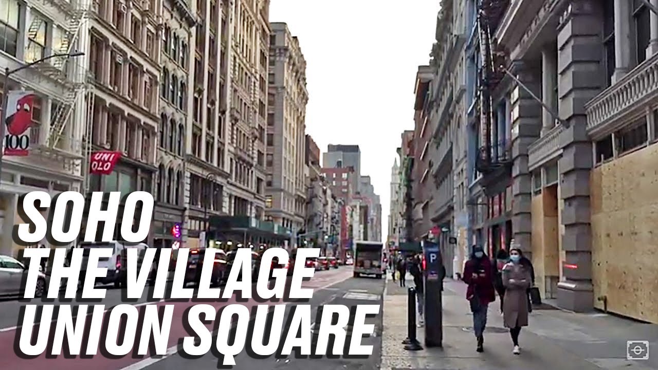 Relaxing Walk In New York City | Union Square, Greenwich Village, Soho