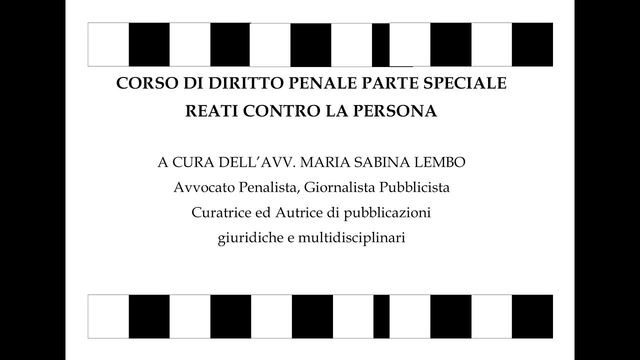 art. 582 e 583 Cod.pen. Lesioni personali (dolose) e circostanze aggravanti (speciali). avv LEMBO