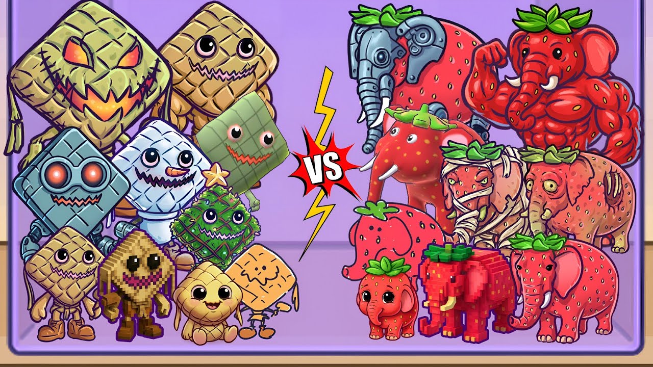 Merge Fellas Italian Brainrot ELEPHANT VS KETUPAT KEPAT | New Mode Maker - Max Level Gameplay