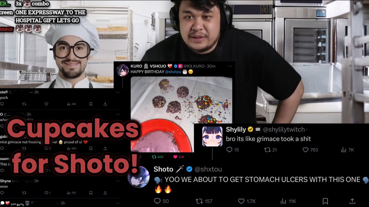 Twitter's Reaction to K9Kuro's Cupcakes for Shoto!