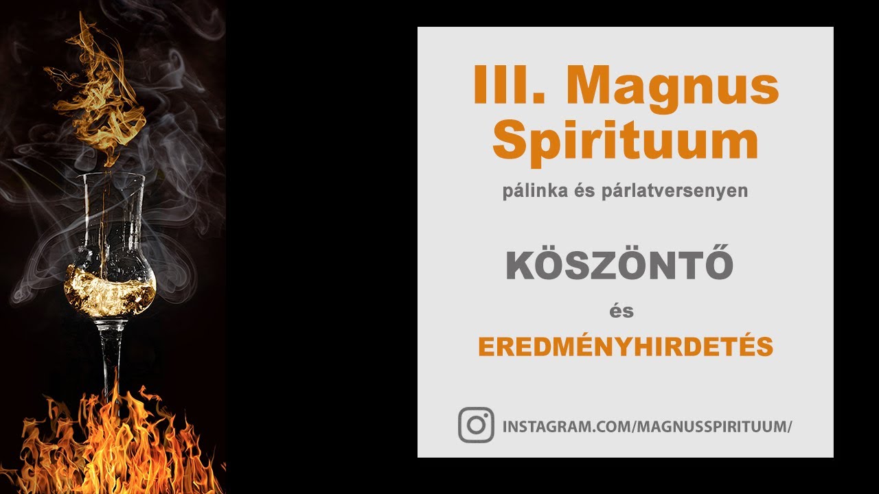 III. Magnus Spirituum Pálinka- és Párlatversenye (2020.) eredményhirdetése (PálinkaTV 17.)