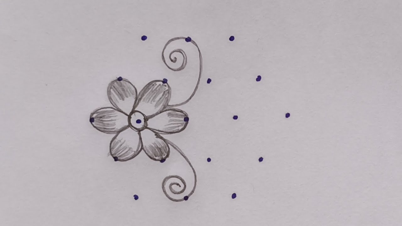 Creative rangoli with 5 dots🌺beautiful rangoli🌺@shwetarangoliutk 