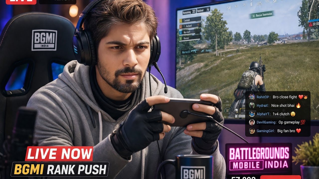 BGMI GAME PLAY BY BR'SPARTAN LIVE 🔴
