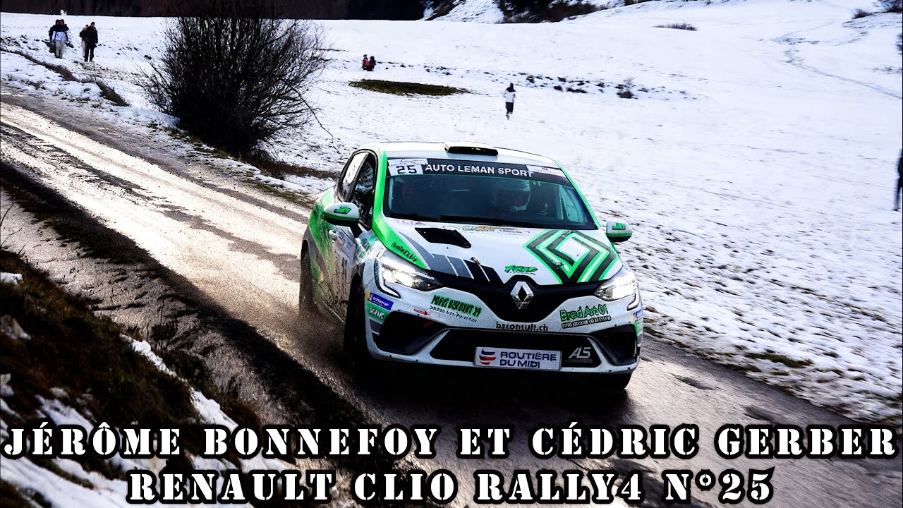 Зимнее ралли Деволюи 2025 — Renault Clio Rally4 № 25 — Жером БОННЕФУА и Седрик ГЕРБЕР