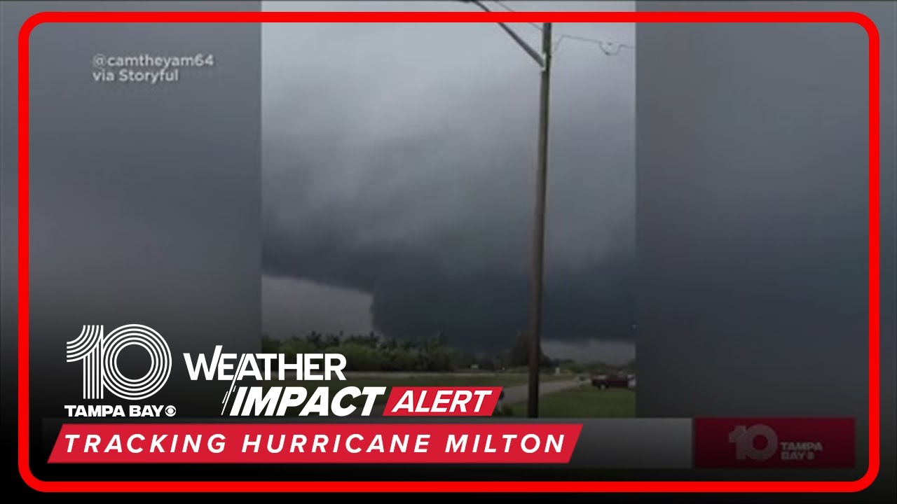 Tornados, water spouts popping up across Florida ahead of Hurricane Milton
