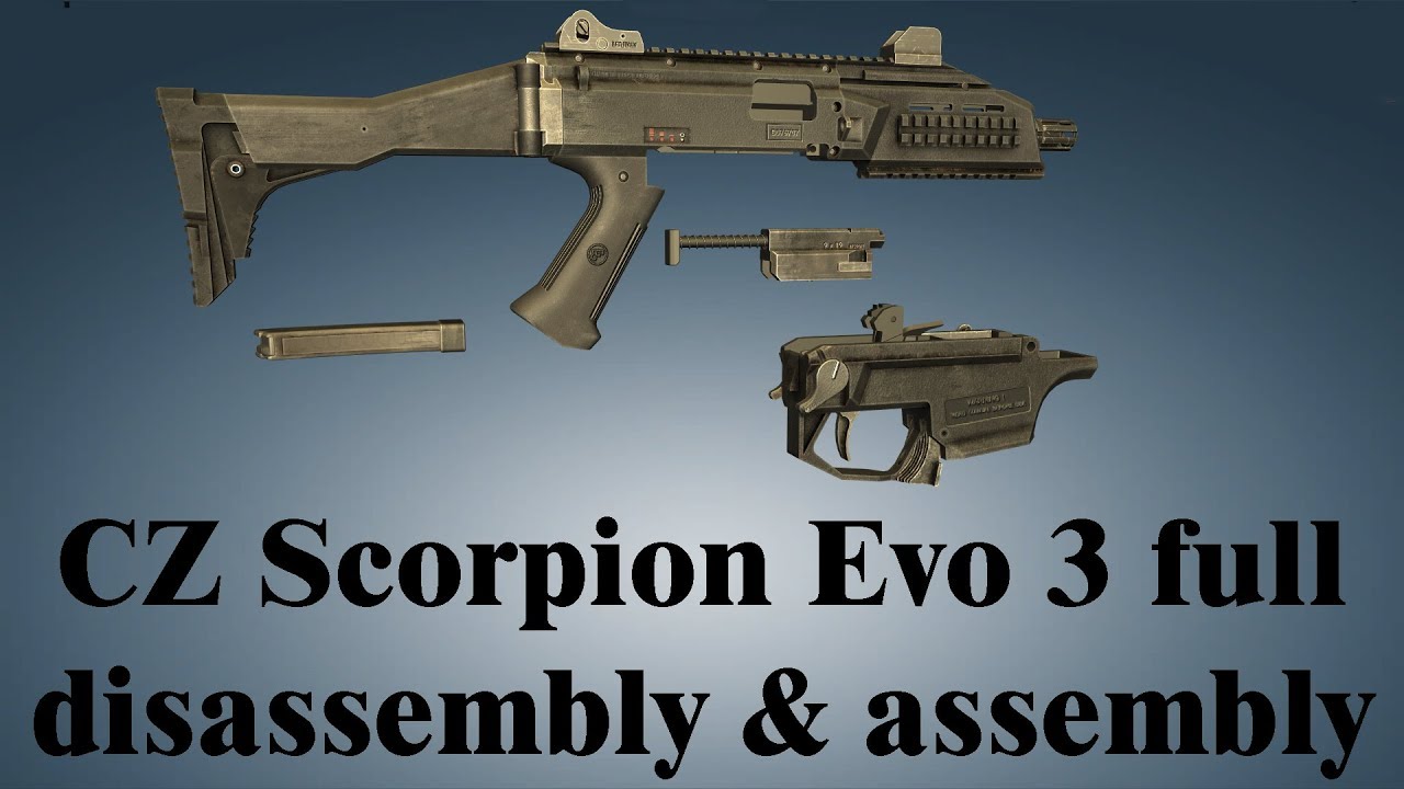 CZ Scorpion Evo 3: full disassembly & assembly | World of Guns