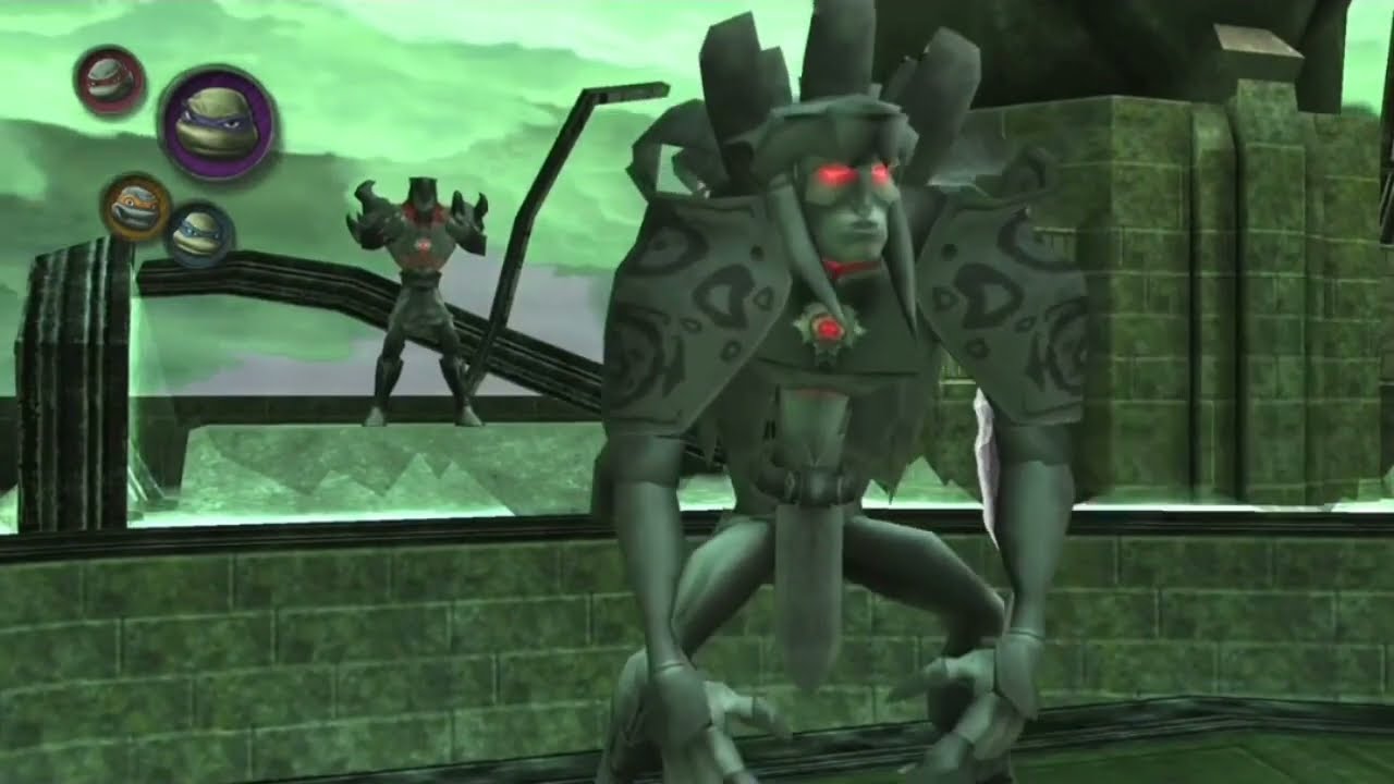 TMNT 2007 All Bosses and Ending