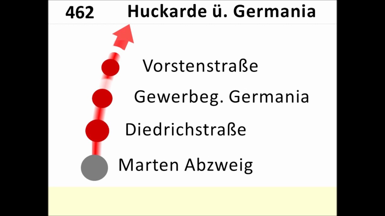 DSW21 Ansagen Bus 462 Barop - Huckarde