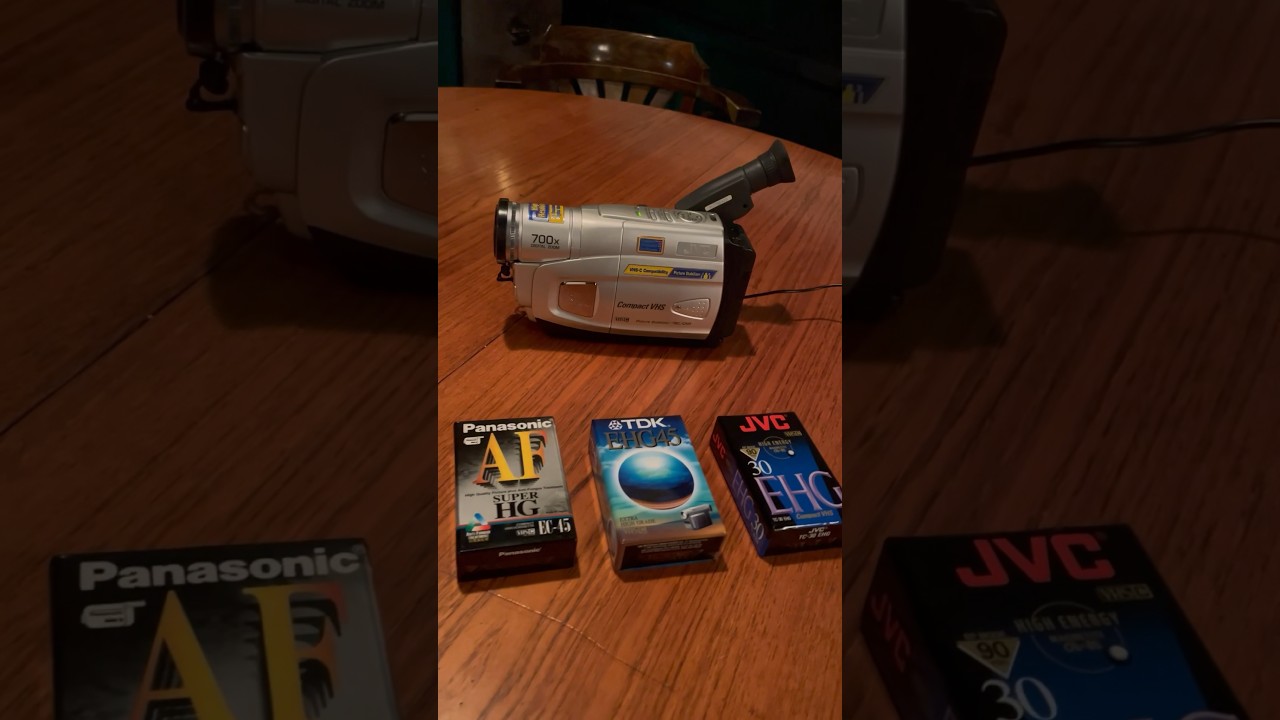 Камера JVC GR-FX15E и кассеты VHS-C: Panasonic AF SHG EC-45, TDK EHG-45, JVC EHG-30