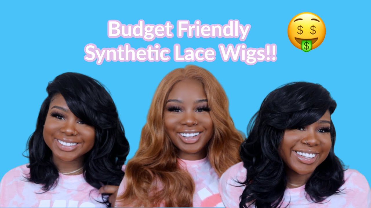Trying On Synthetic Wigs for the 1st Time !! | #MotownTress