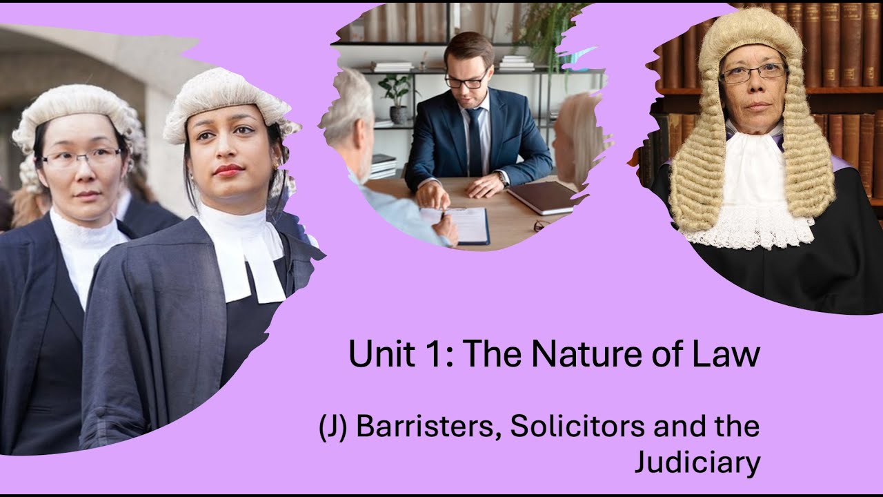 A-Level Law: The Nature of Law (J) Barristers, Solicitors and the Judiciary