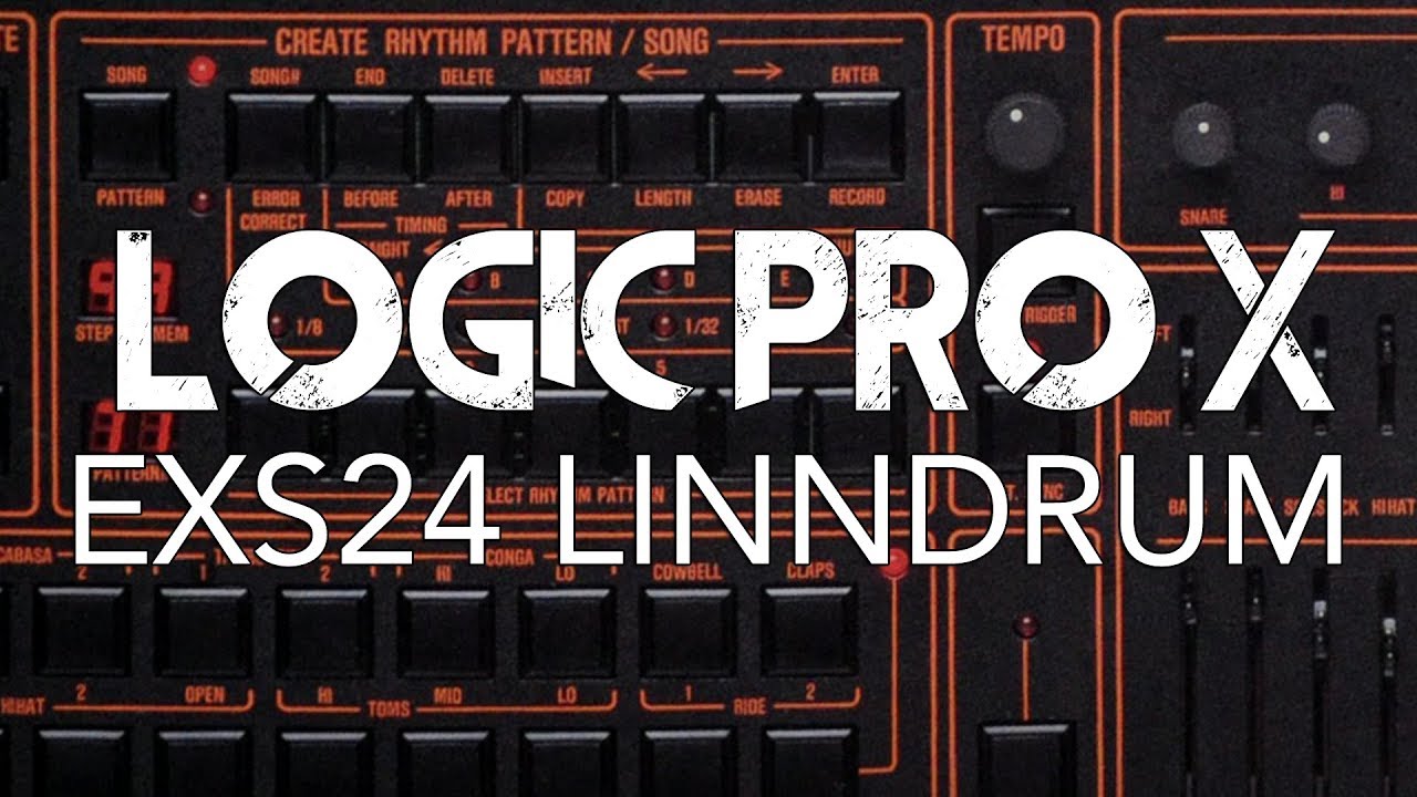 Logic Pro X - Машина LINNDRUM в EXS24