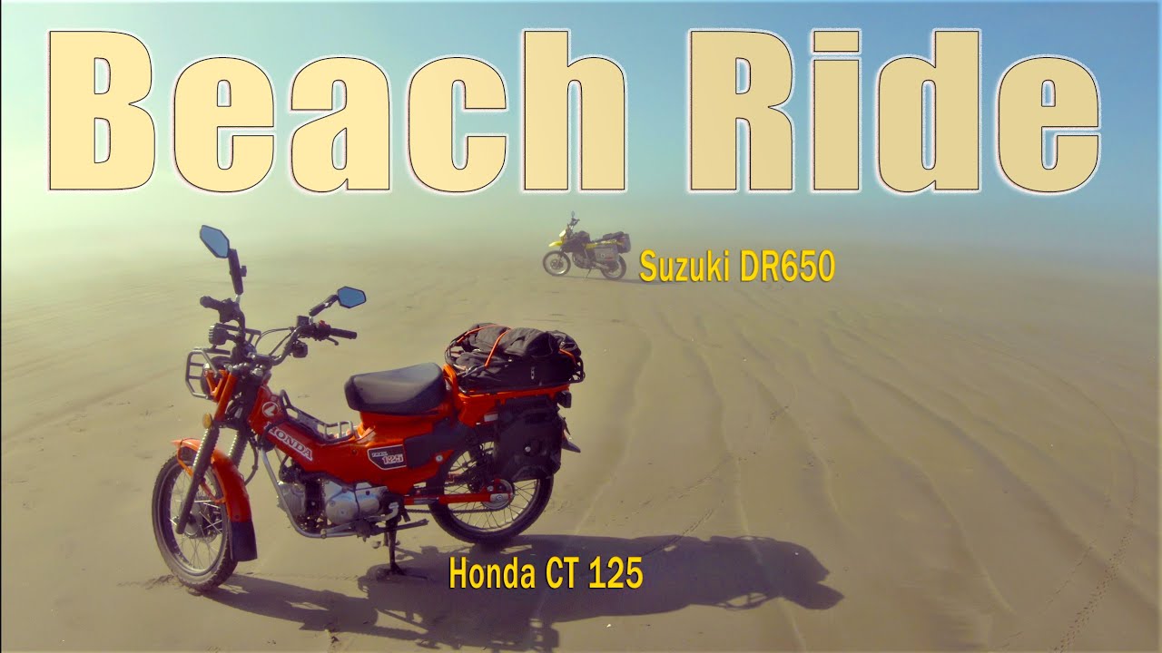 Off-Roading Paradise: DR650 and CT125's Epic Beach Adventure in Ocean City WA