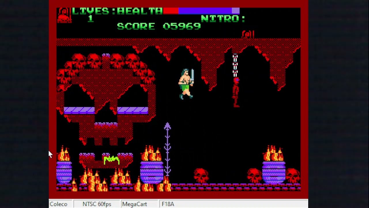 Snake Men colecovision F18A enhanced colour version final