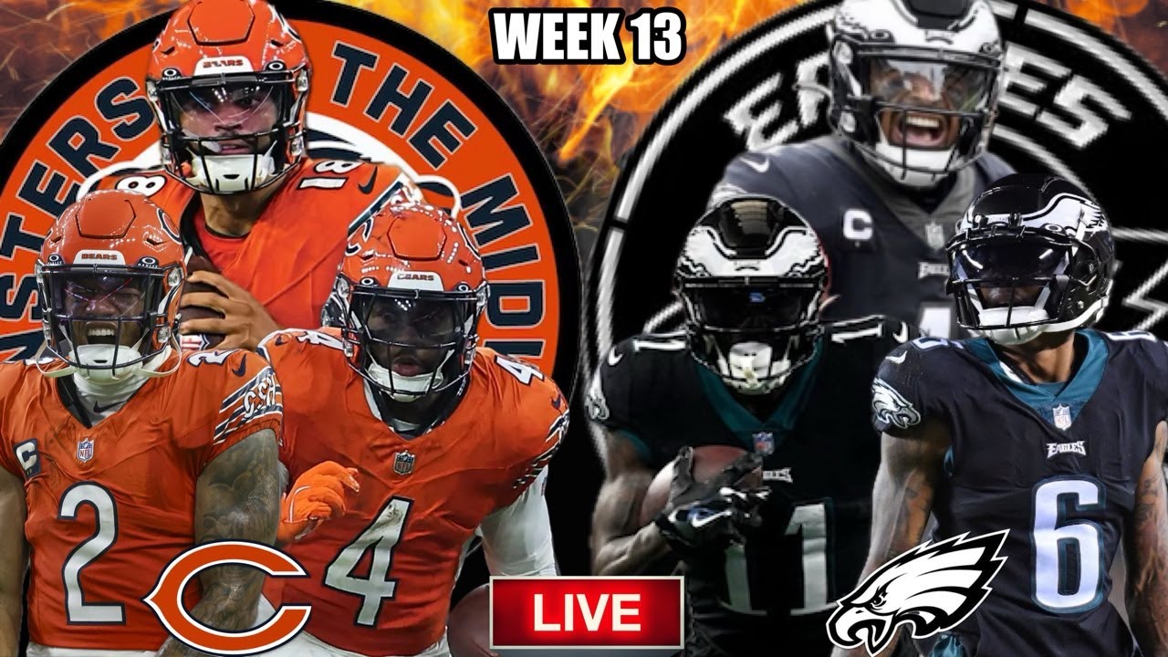 🏈 Bears vs Eagles, ULTIMATE Live Stream Reactions | Black Friday Game! Week 13