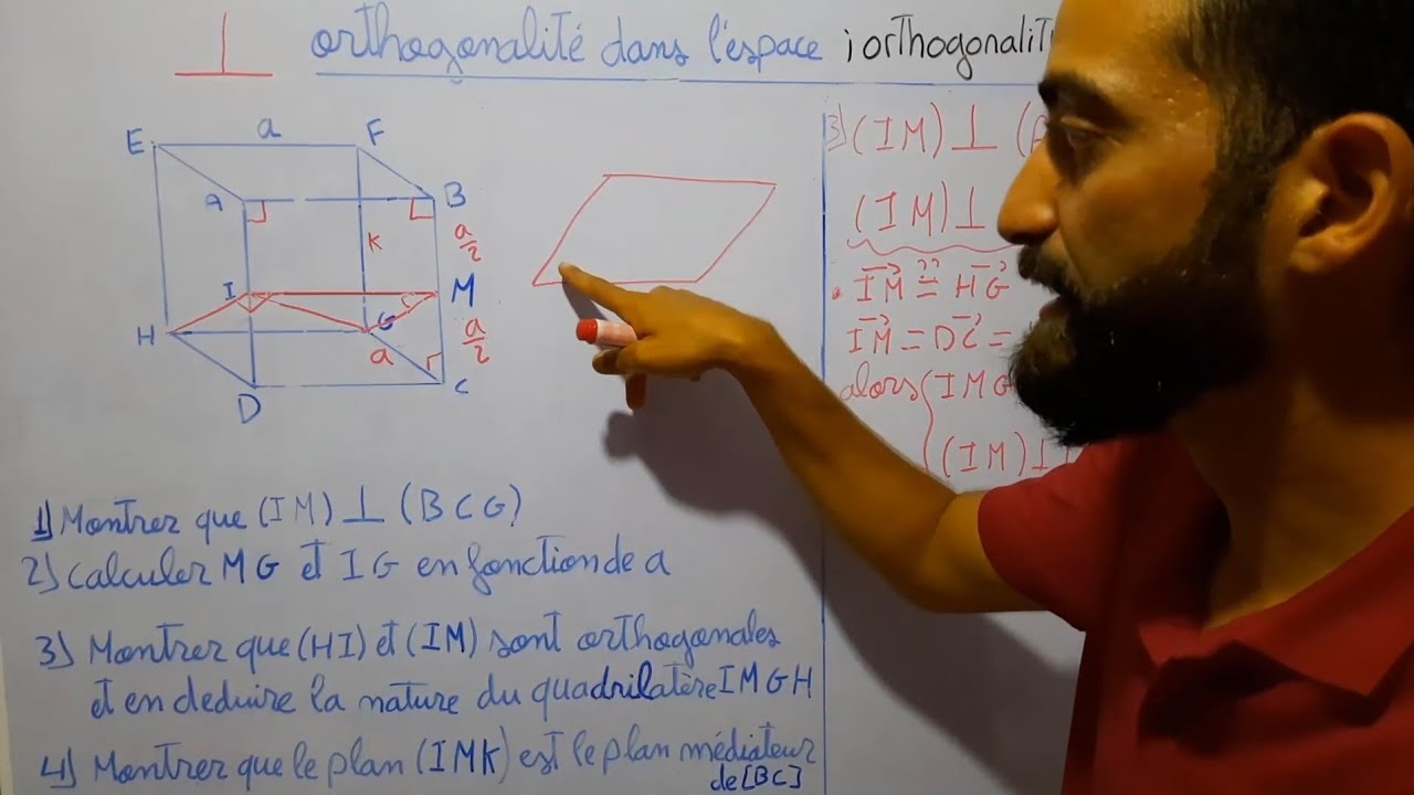 orthogonalite dans l'espace