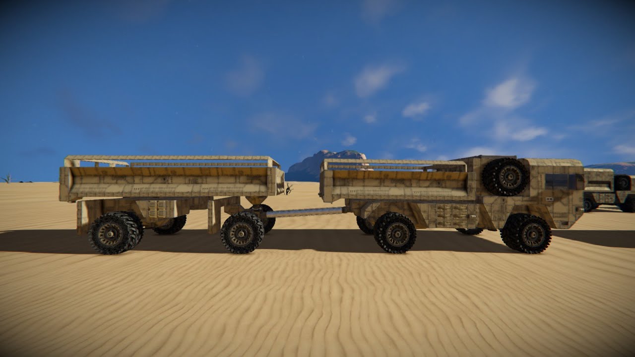 Space Engineers Ep68 MAN KAT1 Truck and Trailer variants