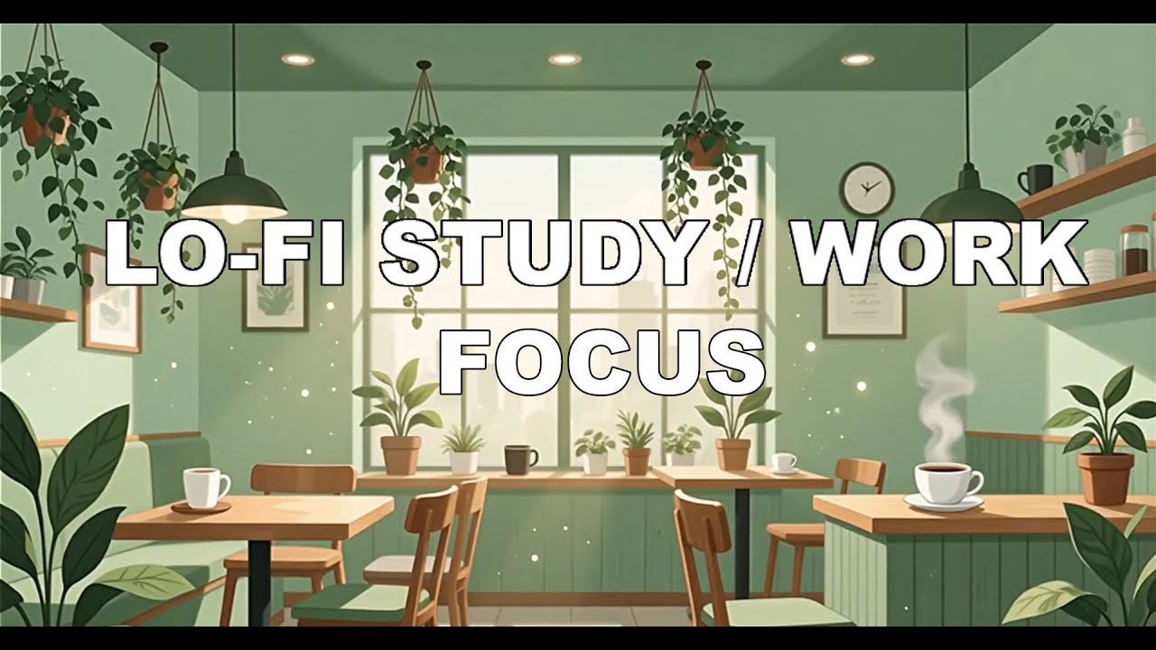 Cozy Coffee Shop Lo-Fi 🌿☕ Nature Focus Music for Studying, Working & Deep Concentration