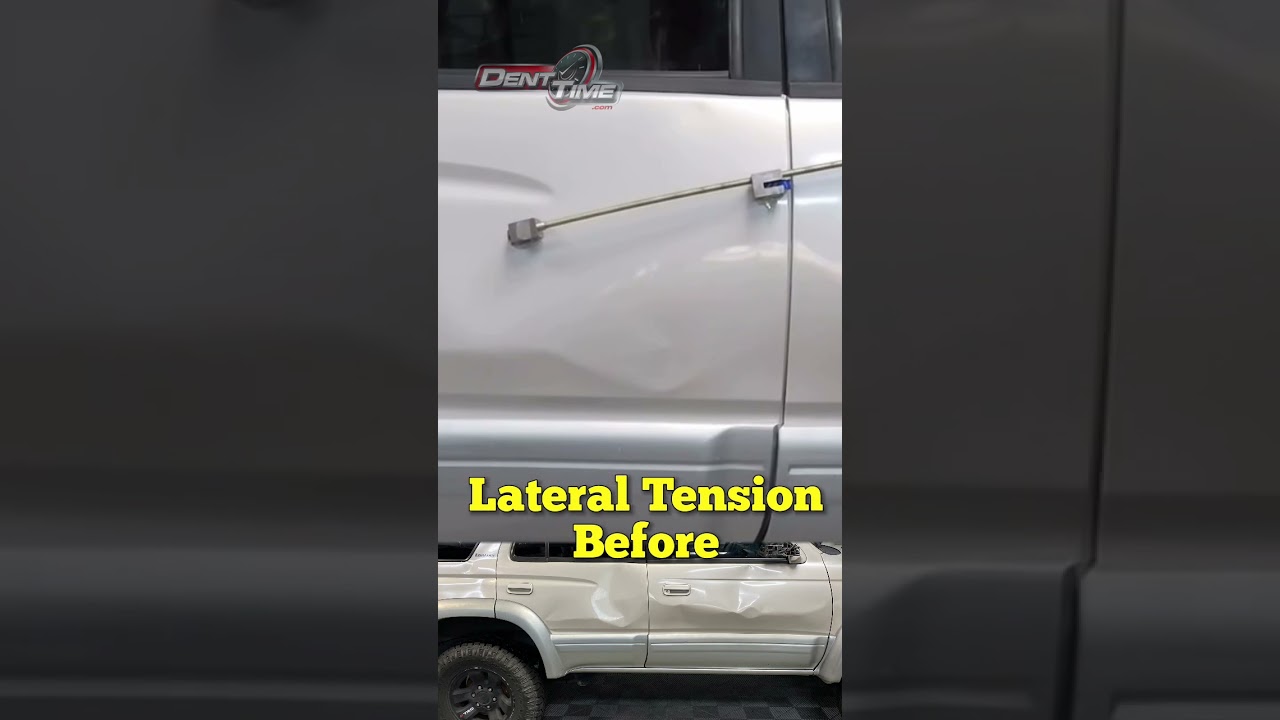 Paintless Collision Repair - Lateral Tension PDR Process #lateraltension #pdr #paintlessdentrepair