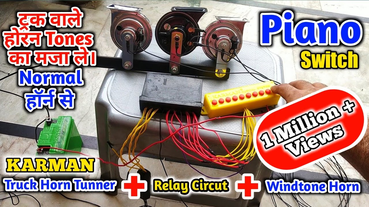 How To Connect Windtone Horn With Karman Air Pressure Horn Piano Switch Tunner