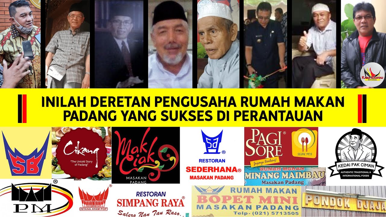 Inilah Deretan Pengusaha Rumah Makan Padang Yang Sukses Di Perantauan