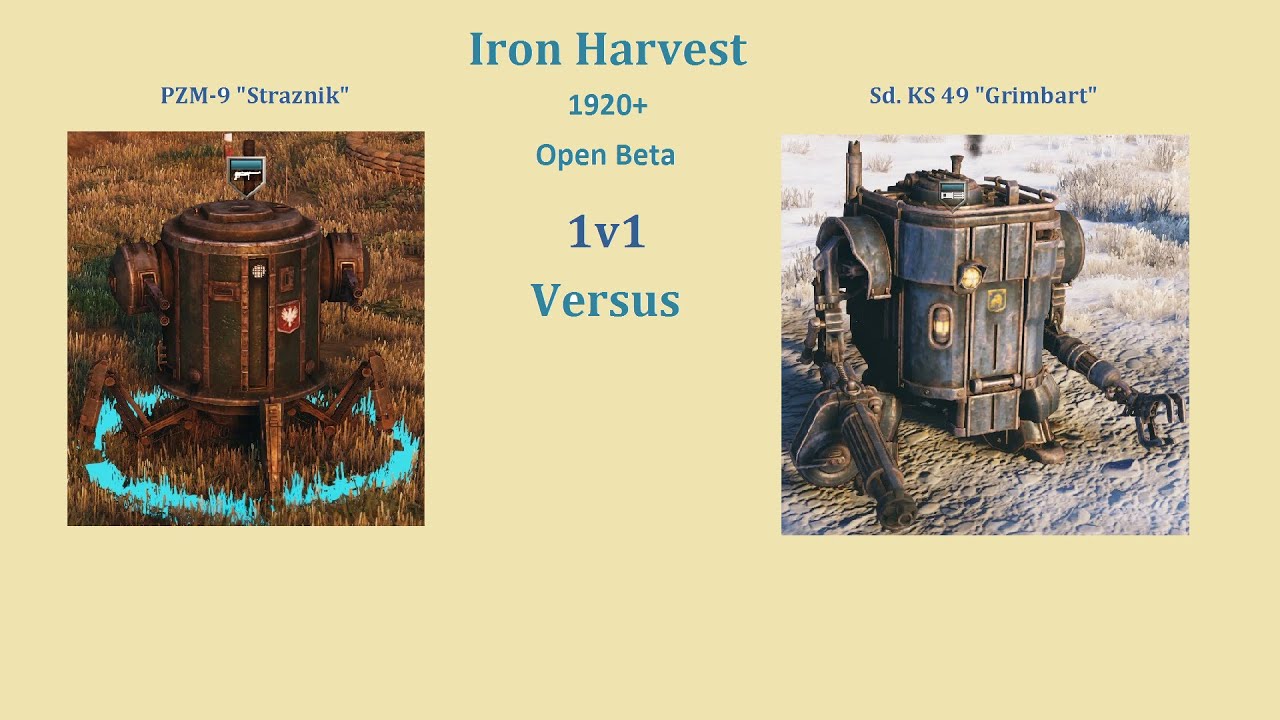Iron Harvest-(Open Beta) PZM-9 Straznik vs Sd. KS 49 Grimbart