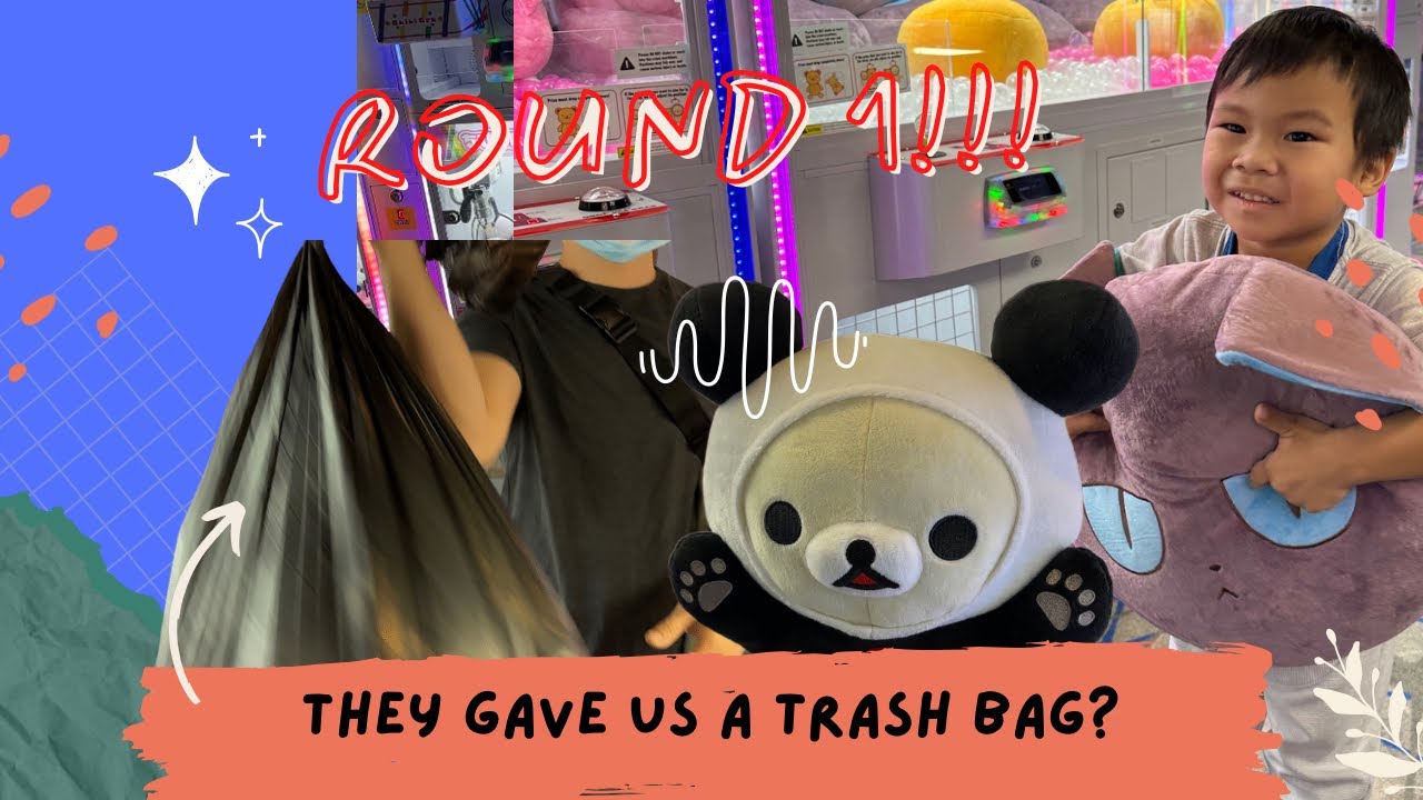 ROUND 1 | Winning as many stuffed animals as possible! | ARCADE | CLAW MACHINE | FUN VLOG