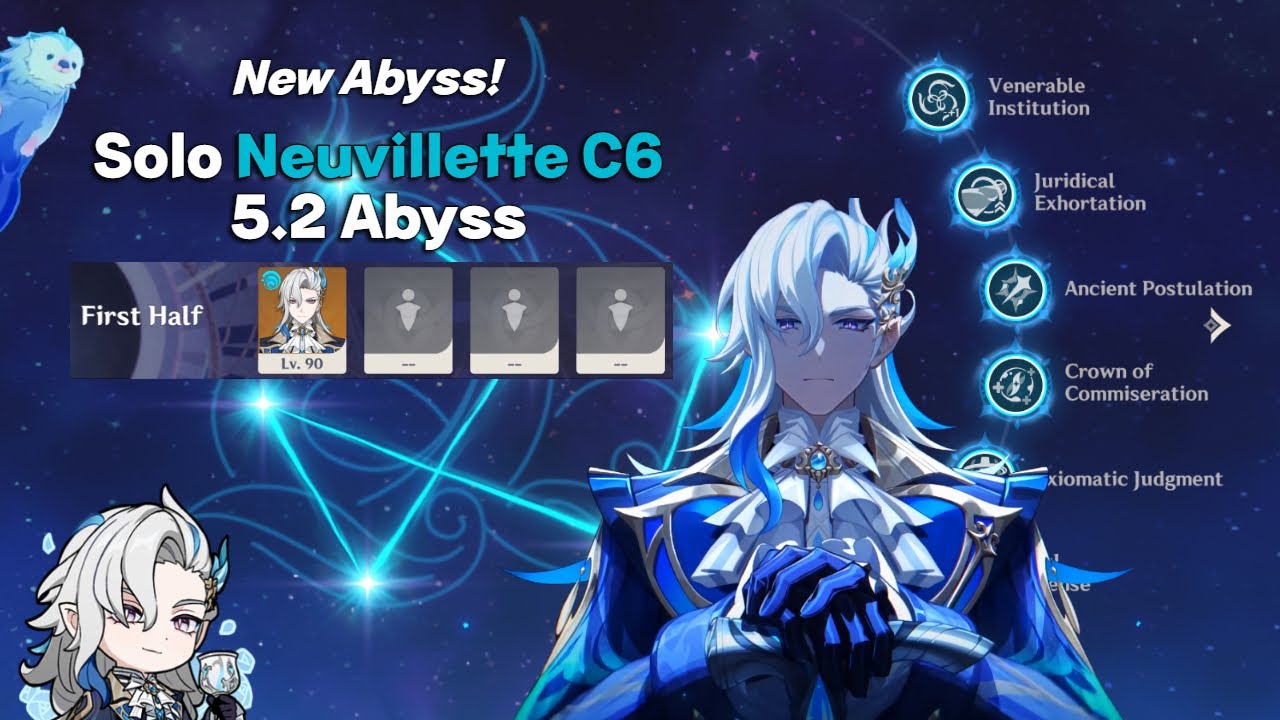 Solo C6 Neuvillette | NEW Spiral Abyss 5.2