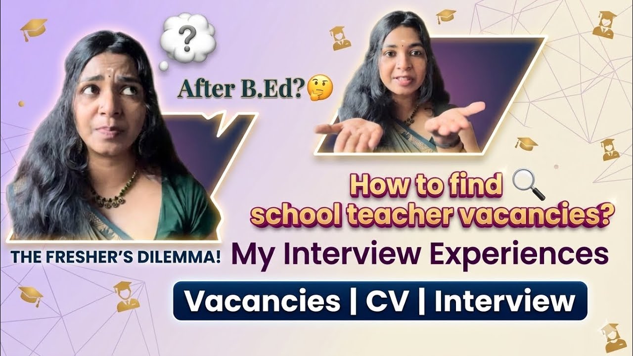 School Teacher Vacancies | My Personal Interview Experiences👩&zwj;🏫❤️ #bed  #schoolteachers  #interview 
