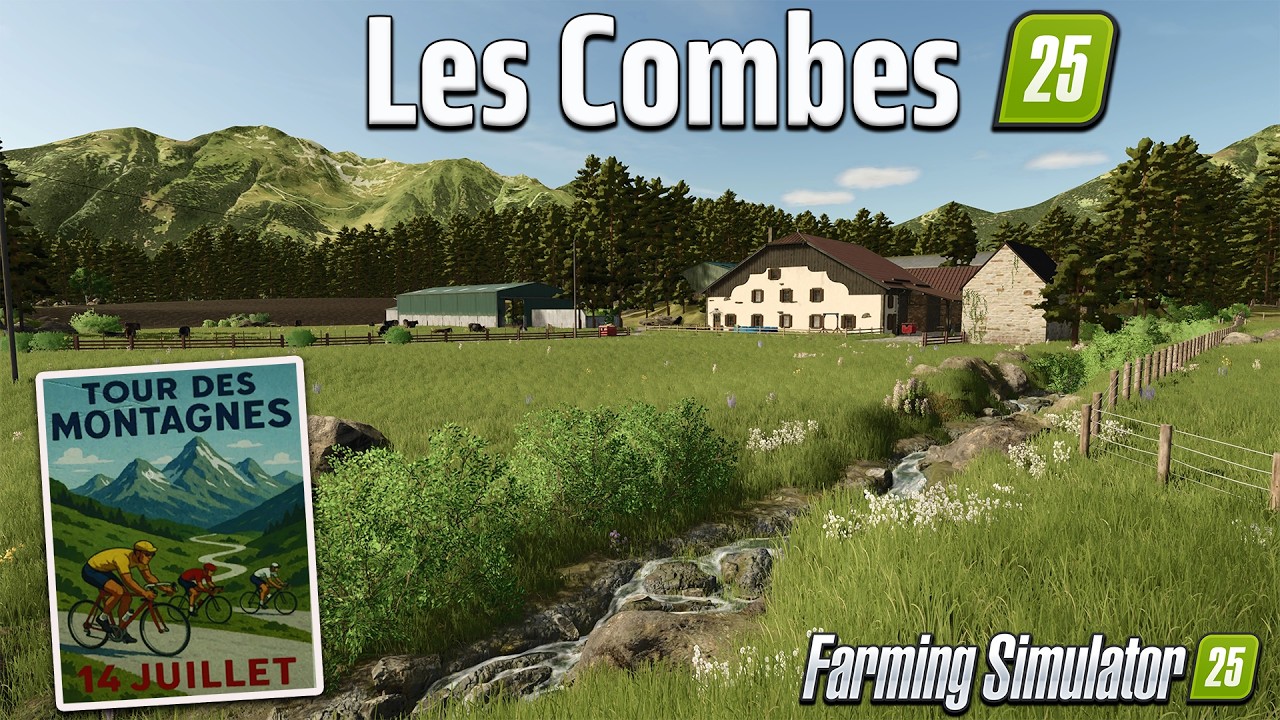 THE COMBES (ALPINE HAMLET)?! NEW MOD MAP! (TOUR/REVIEW!) Farming Simulator 25