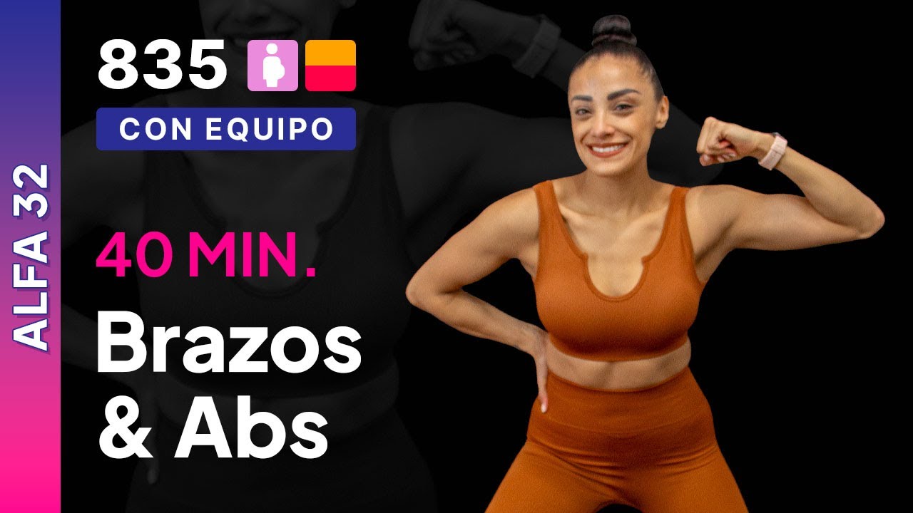 Día 15 Alfa-32 | Brazos & abs | Rutina de brazos en casa | Rutina con mancuernas