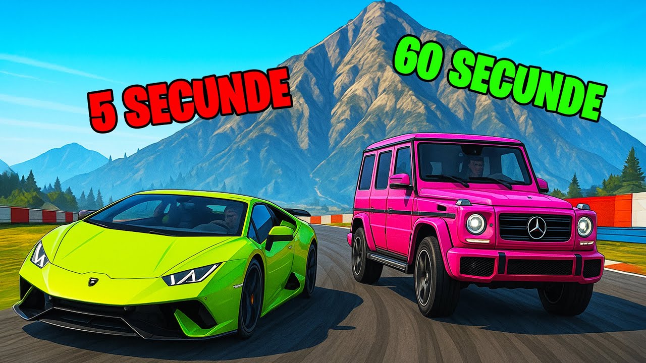 CURSA PANA PE MUNTE CU MASINI SI TIMP RANDOM IN GTA5!