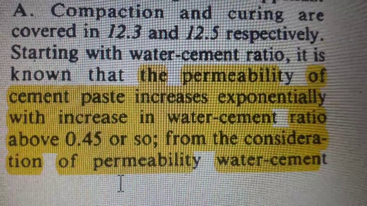How to calculate Water Cement Ratio in Concrete