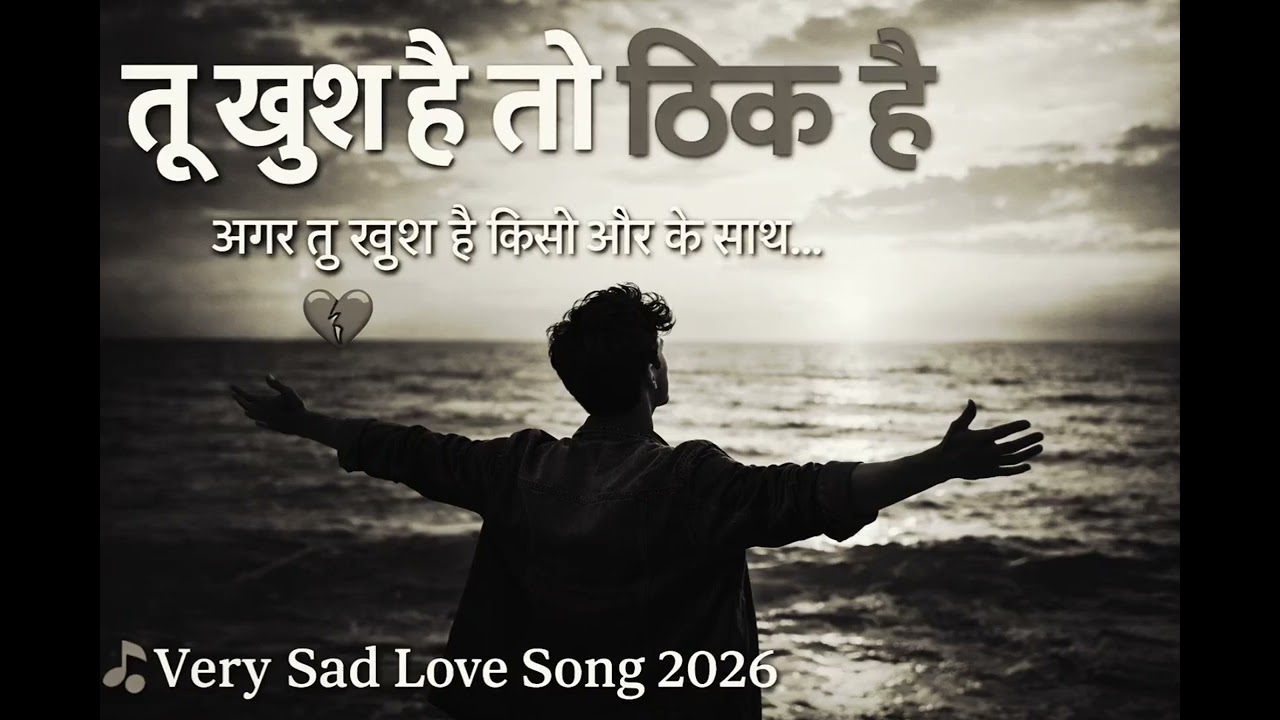 तू खुश है तो ठीक है 💔 | Very Sad Love Story Song 2026 | Heart Broken Emotional Song