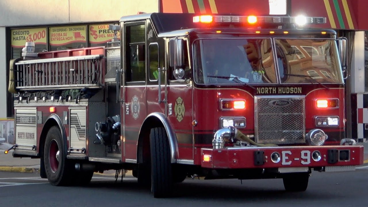 North Hudson Regional FR Ladder 4 & Engine 9 Responding